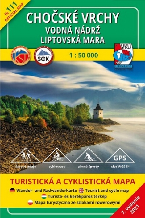 Chočské vrchy - vodná nádrž Liptovská Mara 1:50 000 (7.vydanie) - Turistická a cyklistická mapa