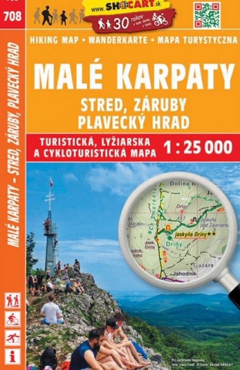 708 Malé Karpaty - Stred, Záruby, Plavecký hrad, 1:25.000 - 