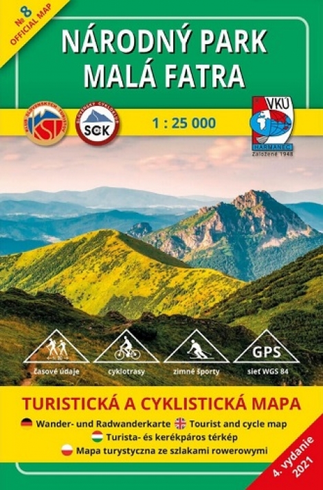 Národný park Malá Fatra 1:25 000 (4.vydanie) - Turistická a cyklistická mapa