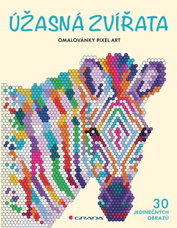 Omalovánky Pixel Art - Úžasná zvířata - 30 jedinečných obrazů