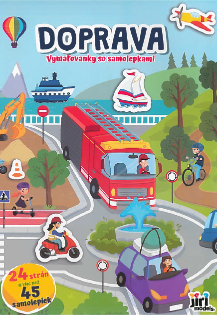 Doprava - Vymaľovanka A4+