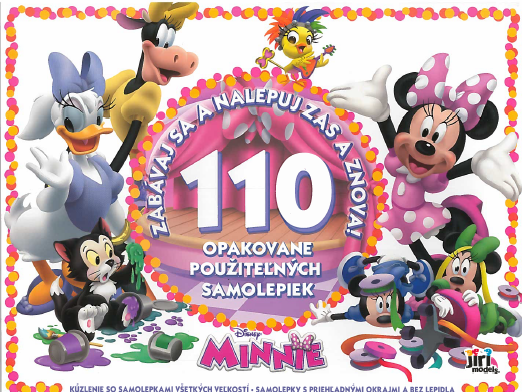Zabávaj sa a nalepuj zas a znova!  110 Minnie - Samolepkový album - Minnie