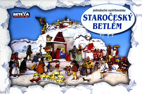 Staročeský betlém - Jednoduchá vystřihovánka - 