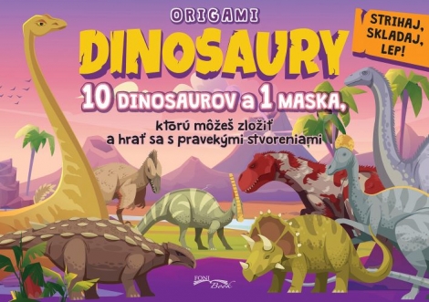 Origami - Dinosaury - 10 dinosaurov a 1 maska