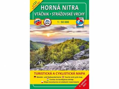 Horná Nitra - Vtáčnik - Strážovské vrchy 1:50 000 - Turistická mapa 131