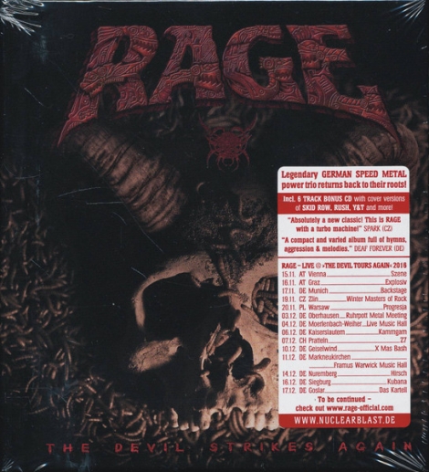 Rage - The Devil Strikes Again (Digipack book 2 CD)