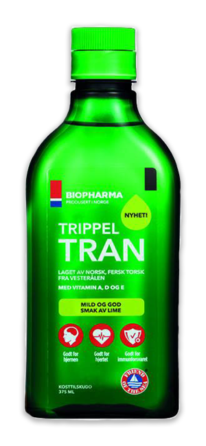 Rybí olej Trippel Tran Lime