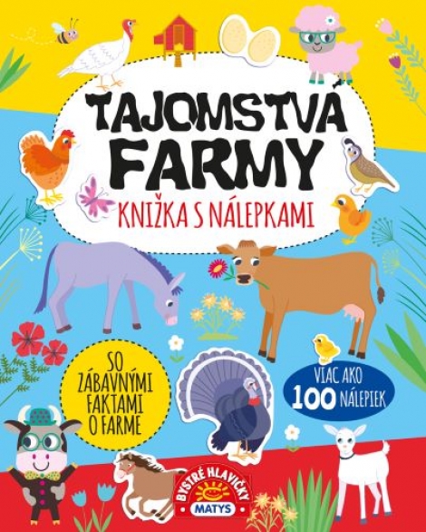 Tajomstvá farmy – knižka s nálepkami – viac ako 100 nálepiek! - 