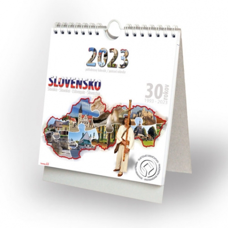 Slovensko 2023 - stolový, závesný, pohľadnicový kalendár
