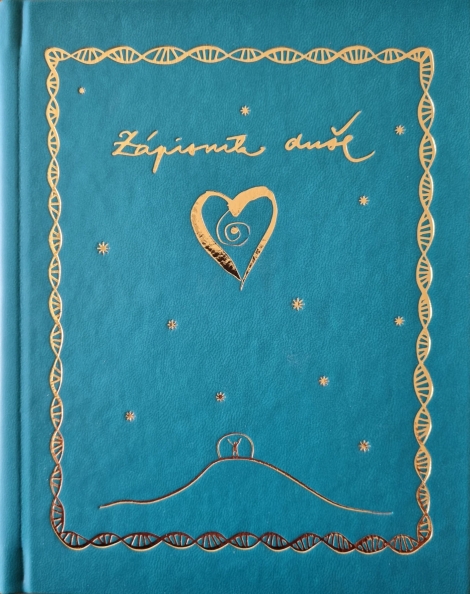 Zápisník duše (modrý) - Modrý so zlatou ražbou (Zápisník)