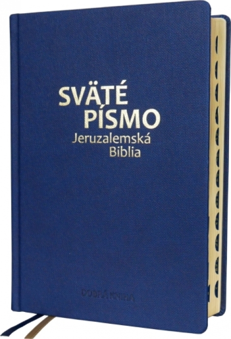 Sväté písmo – Jeruzalemská Biblia (veľký formát) – modrá so zlatorezom - Desiate revidované a opravené vydanie