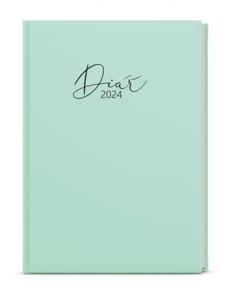 Denní diář 2024 - David Lamino Pastel A5 zelený - 