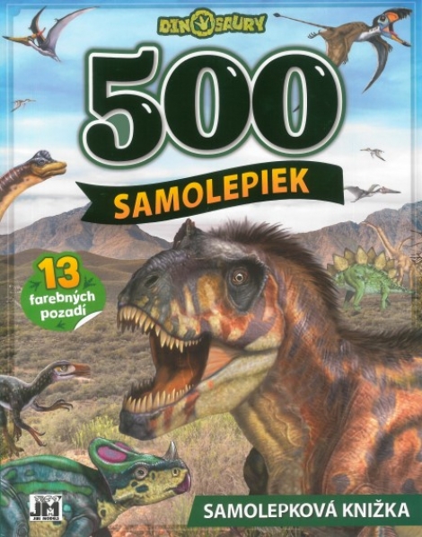 500 Samolepiek/ Dinosaury - 