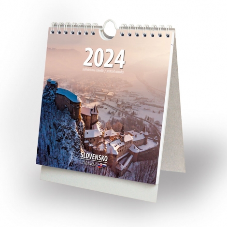 Slovensko 2024 - stolový, závesný, pohľadnicový kalendár