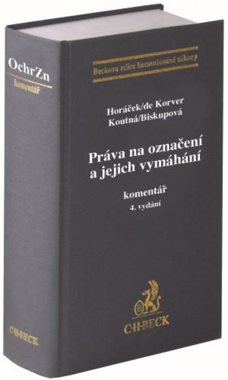 Práva na označení a jejich vymáhání. Komentář (4 vydání) - 