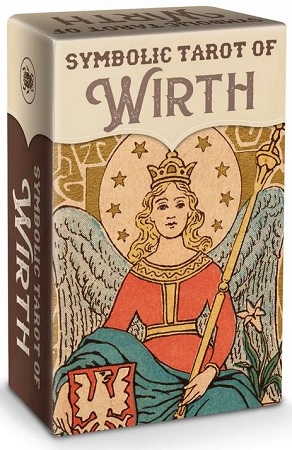 Symbolic Tarot of Wirth - Mini Tarot - 78 Gold Print Tarot Cards with Instructions
