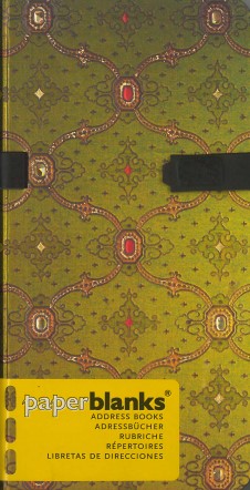 Paperblanks - adresár French Ornate Vert - SLIM adresár
