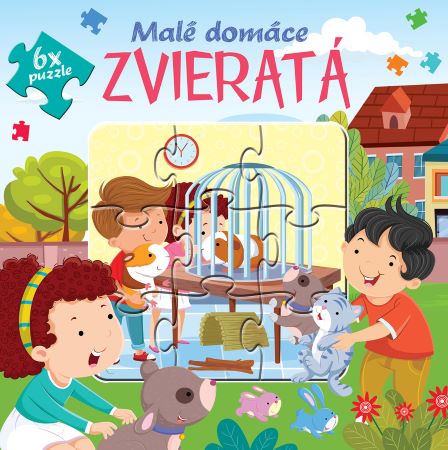 Malé domáce zvieratá - 6x puzzle