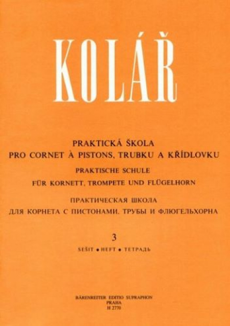 Praktická škola pro cornet á pistons, trubku a křídlovku 3 - 
