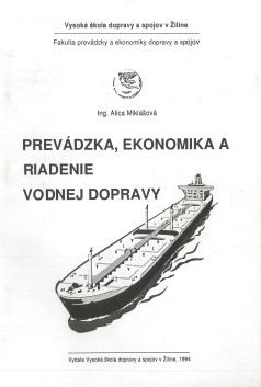 Prevádzka, ekonomika a riadenie vodnej dopravy - 