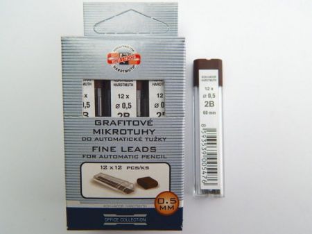 KOH-I-NOOR Tuhy do pentelky 0,5mm 2B - 