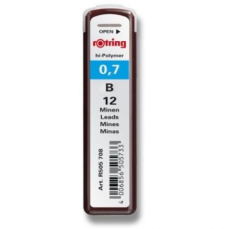 Rotring Náhradní tuhy do mikrotužky B-0,7 mm - 