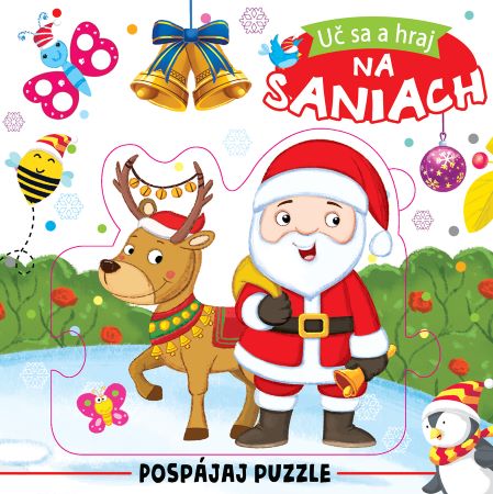 Na saniach - uč sa a hraj - Pospájaj puzzle