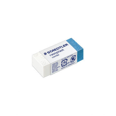 STAEDTLER 526 BT30 rasoplast combi plastová guma - bielo-modrá - 43 x 19 x 13 mm - 