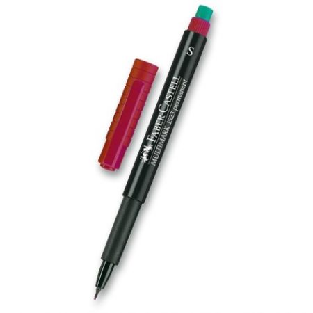 Faber-Castell Permanentní popisovač 1523 S červený - 