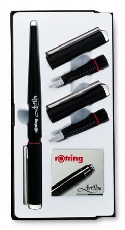 Sada kaligrafické pero Rotring Art Pen Calligraphy - Sada kaligrafické pero a náhradné hroty šírky 1.5, 1.9 a 2.3 mm