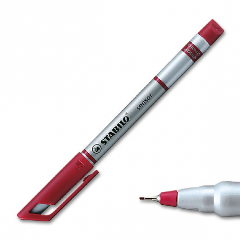 Liner STABILO SENSOR - F - červená - 