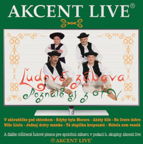 Akcent live:  Ľudová zábava - CD