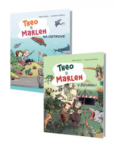 Theo a Marlen na ostrove / Theo a Marlen v džungli - obojstranná kniha