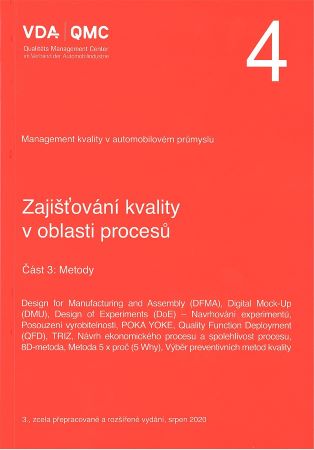 VDA 4 - Část 3: Metody (3.vydání) - VDA 4 - Zajišťování kvality v oblasti procesů
