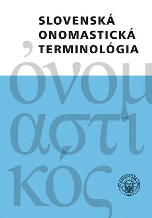 Slovenská onomastická terminológia - 