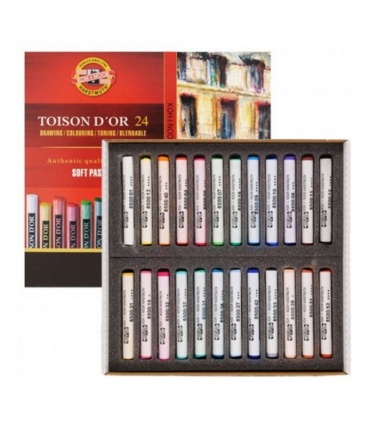 KOH-I-NOOR Sada suchých pastelov TOISON D OR  24 ks - 