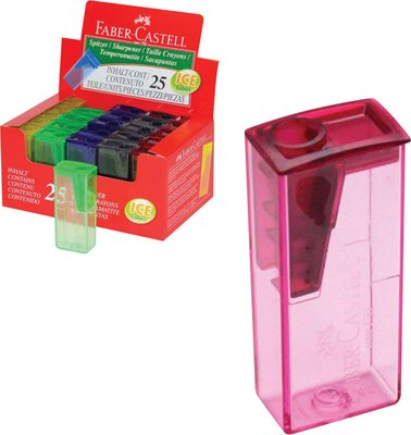 Strúhadlo FABER-CASTELL so zásobníkom - mix farieb - 