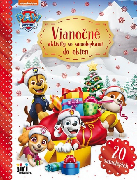 Vianočné aktivity so samolepkami do okien Labková patrola - 
