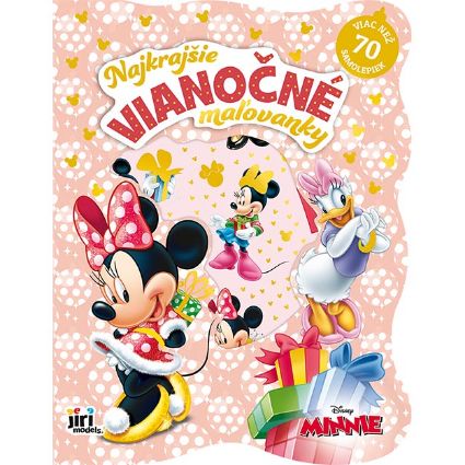 Najkrajšie vianočné maľovanky so samolepkami Minnie - 