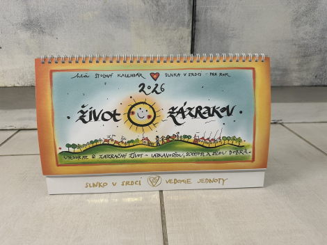 Nástenný + stolový kalendár + zlatý diár 2026