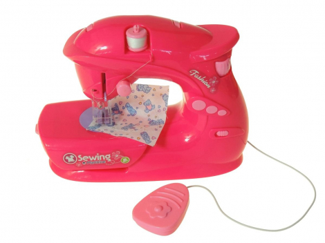 Šijací stroj, svetlo, zvuk - 