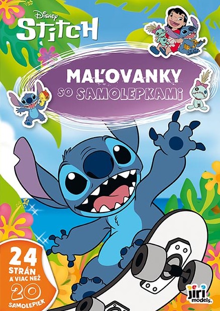 Maľovanky A4 so samolepkami Lilo & Stitch - 
