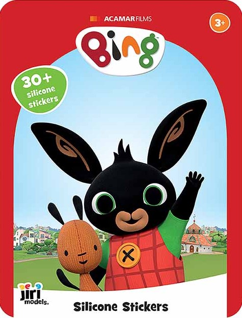 Hra so silikónovými samolepkami Bing - 