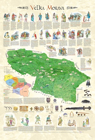 Veľká Morava - Nástenný poster - 