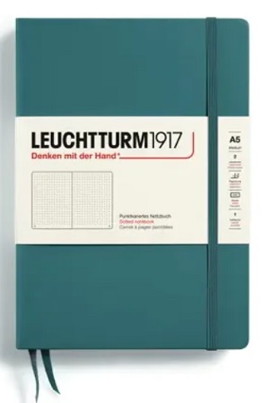 LEUCHTTURM1917 Medium (A5) Stone Blue, 251 p., bodkovaný - zápisník - bodkovaný