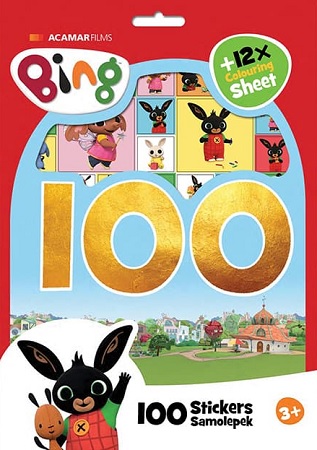 100 samolepiek s maľovankovými listami Bing - 
