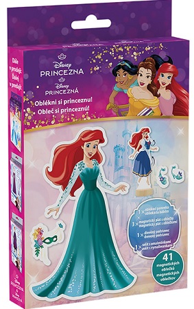 Magnetické obliekanie s maľovankou Disney Princezné - 
