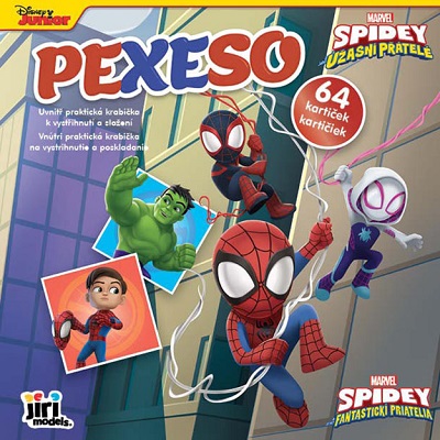 Pexeso v zošite Spidey - 64 kartičiek