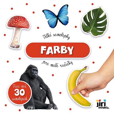 Veľké samolepky pre malé ručičky -  Farby - Viac než 30 samolepiek