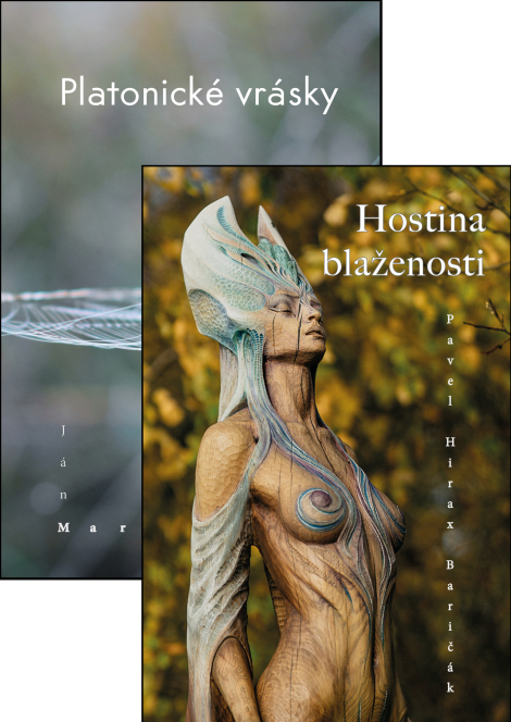 Hostina blaženosti + Platonické vrásky (2 knihy) - Akciové spojenie dvoch básnických zbierok